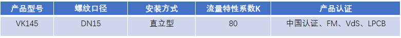 FM認(rèn)證viking 威景 K=80 直立噴頭VK145